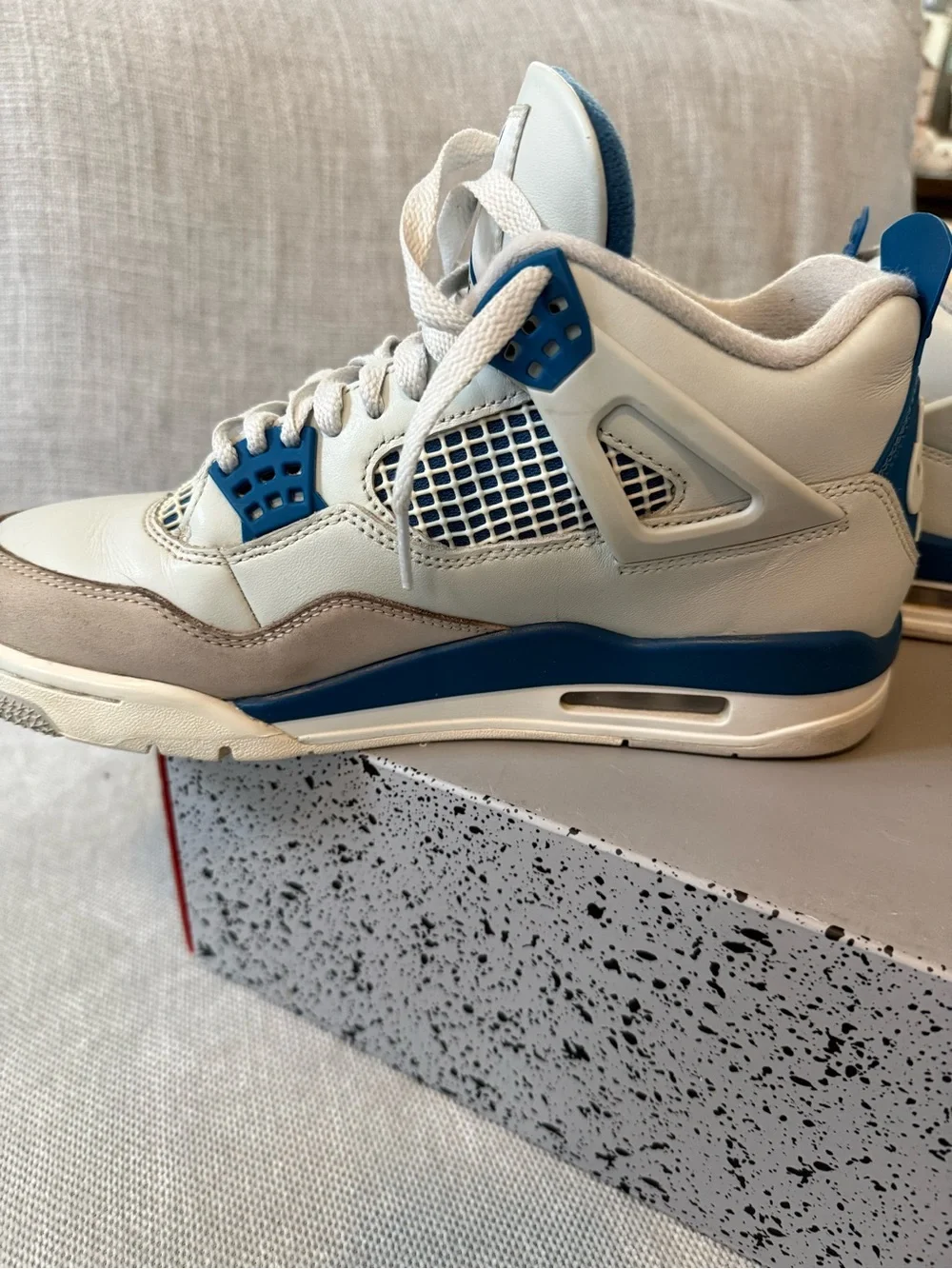 Air Jordan 4 retro military blue.